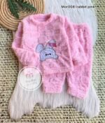 بجامه بناتي ناعمة لون بينك ارنب