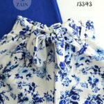 طقم بناتي تلت قطع صيفي توب وجيب شورت وهيد باند