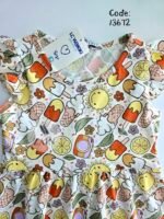 فستان بناتي   lc قطن  رسمة  كاندي