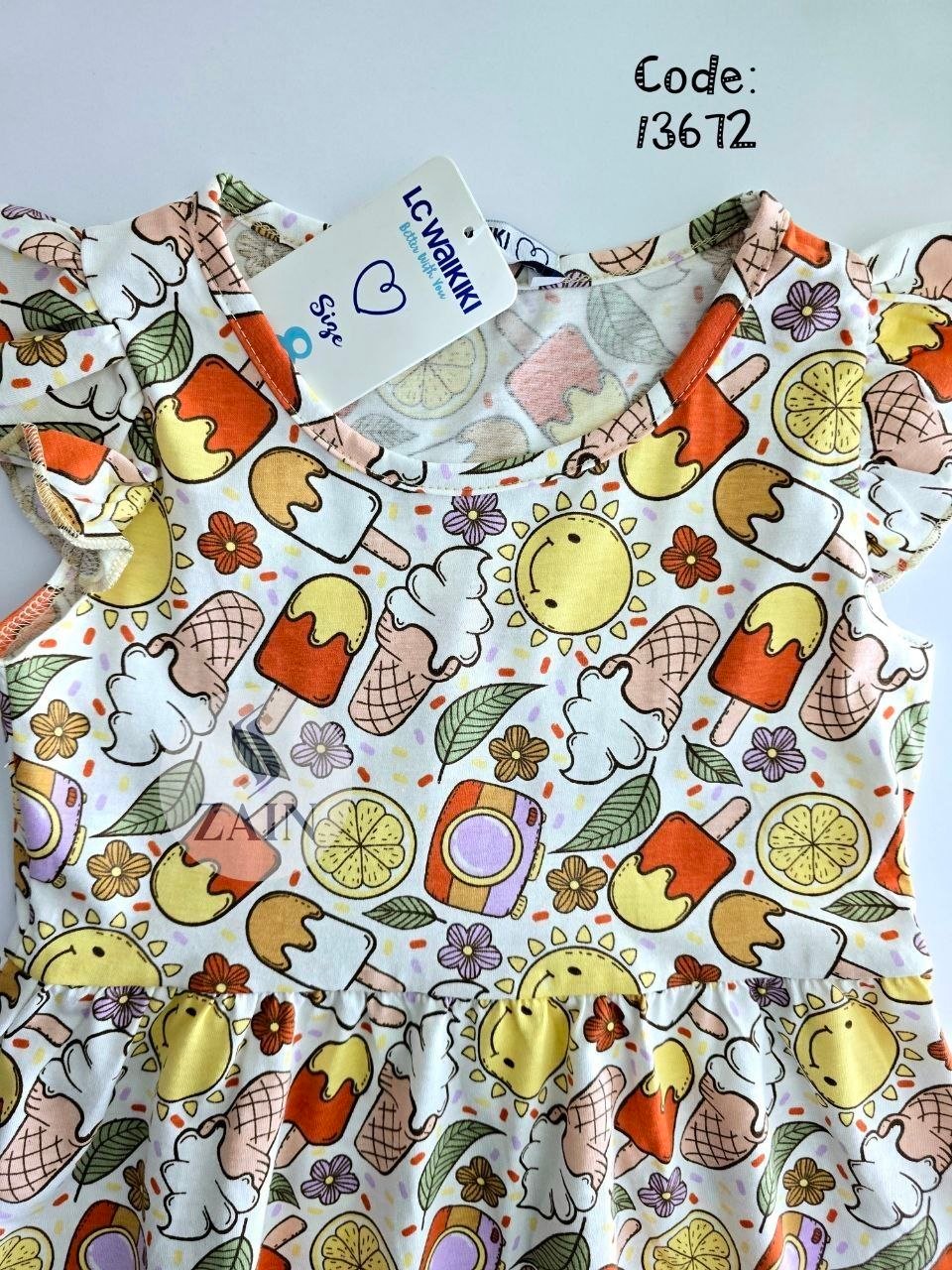 file_125 فستان بناتي lc قطن رسمة كاندي - الصورة 1