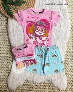 Paw patrol بجامة بناتي تيشرت وشورت