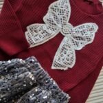 طقم سواريه بناتي اربع قطع فيونكه